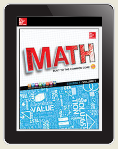 Glencoe Math, Course 1, eTeacher Edition online, 7-year subscription