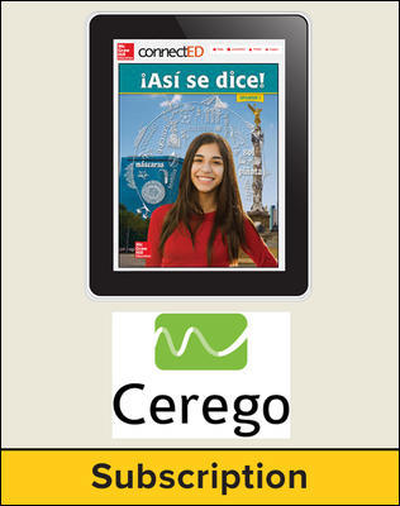Asi se dice! Level 1, Student Embedded Add-On Cerego, 1-year subscription