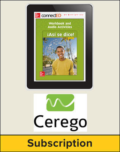 Asi se dice! Level 3, Student Embedded Add-On Cerego, 1-year subscription