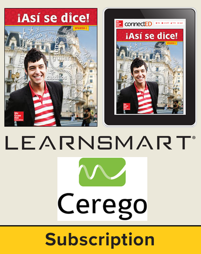 Asi se dice Level 2, Student Suite with SmartBook + Cerego, 6-year subscription