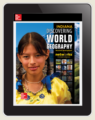 Discovering World Geography: Western Hemisphere, Indiana Student Learning Center, 1- year subscription