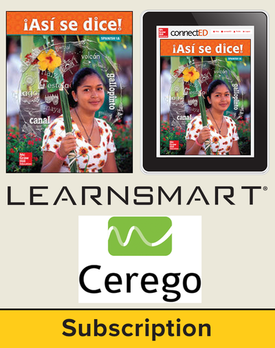 Asi se dice Level 1A, Student Suite with SmartBook + Cerego, 6-year subscription