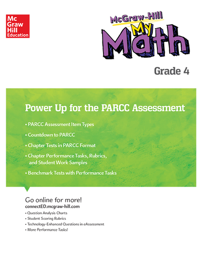 MH My Math, Grade 4, Power Up for PARCC Assessment