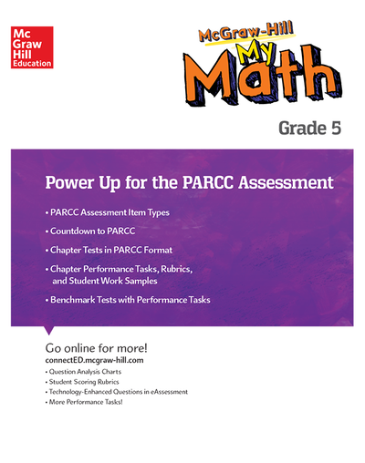 MH My Math, Grade 5, Power Up for PARCC Assessment