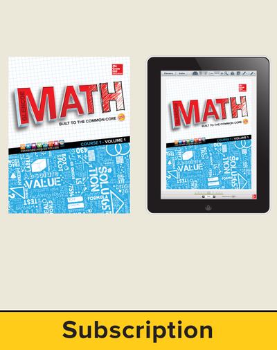 Glenco Math Course 1, 5- year Complete Student Bundle