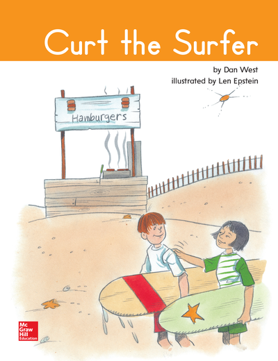 Open Court Reading Grade 1 Practice Decodable 42, Curt the Surfer