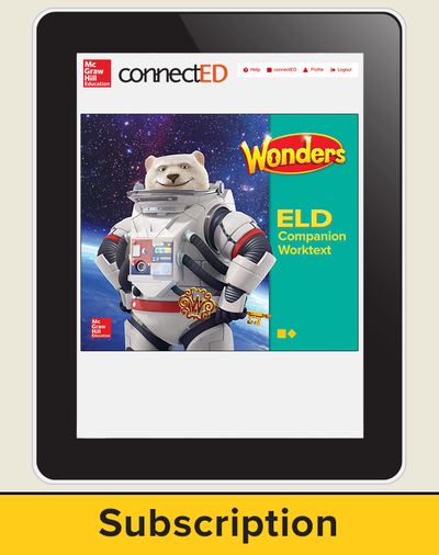 Wonders for English Learners Student Workspace, Grade 6, 6 Yr Subscription