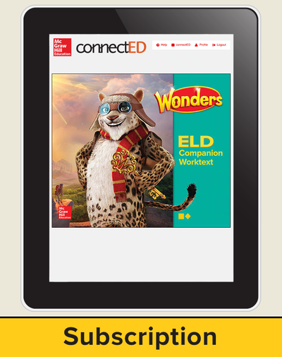 Wonders for English Learners Student Workspace, Grade 4, 6 Yr Subscription