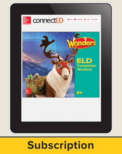 Wonders for English Learners Student Workspace, Grade 5, 6 Yr Subscription