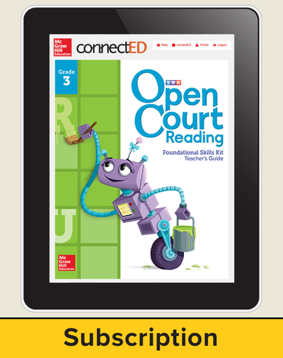 Open Court Reading Foundational Skills Kit Teacher License, 1-year subscription Grade 3