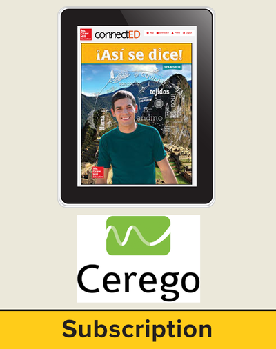 Asi se Dice Level 1B, Student Learning Center with Cerego Bundle, 6-year subscription