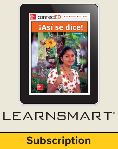 Asi se dice Level 1A, Student Learning Center with SmartBook Bundle, 6-year subscription