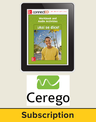 Asi se Dice Level 3, Student Learning Center with Cerego Bundle, 1-year subscription