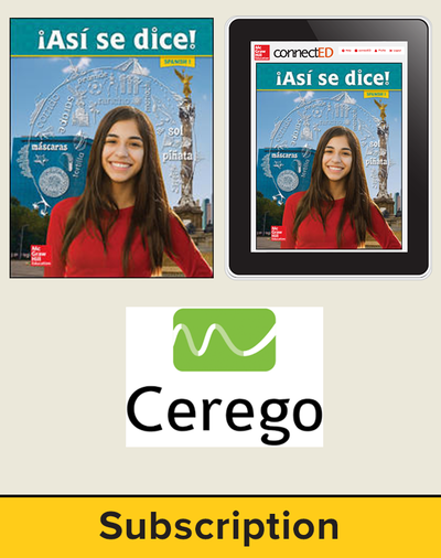 Asi se Dice Level 1, Student Suite with Cerego Bundle, 6-year subscription