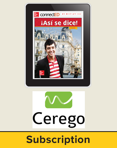 Asi se Dice Level 2, Student Learning Center with Cerego Bundle, 6-year subscription