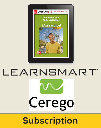 Asi se dice Level 3, Student Learning Center with SmartBook and Cerego Bundle, 6-year subscription