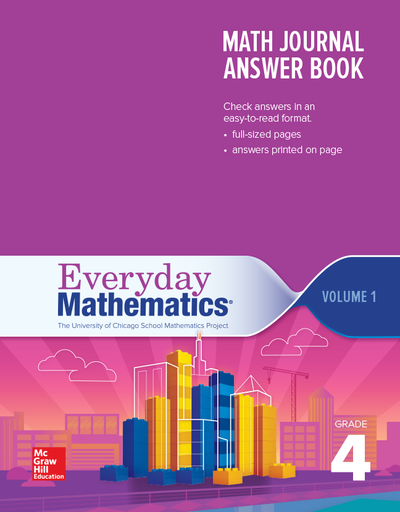 Everyday Mathematics 4th Edition, Grade 4, Math Journal Answers Teacher Book Volume 1