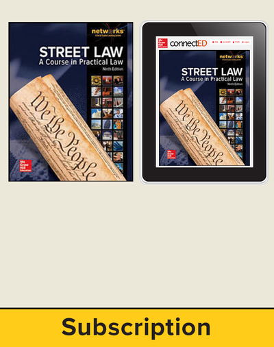 Street Law: A Course in Practical Law, Student Suite, 1-year subscription