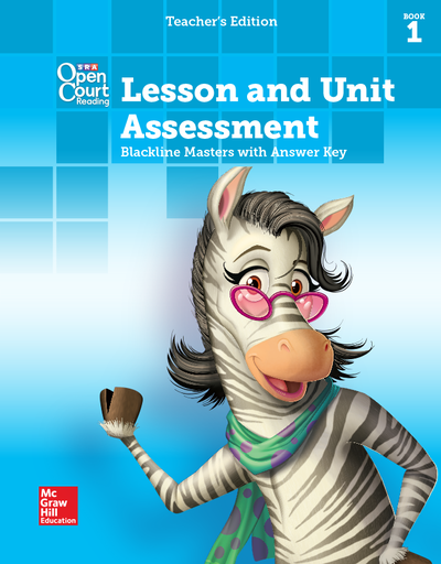 Open Court Reading, Grade 3, Lesson and Unit Assessment BLMs with Answer Key, Book 1