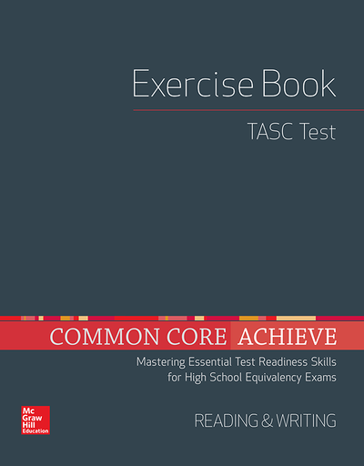 Common Core Achieve, TASC Exercise Book Reading & Writing