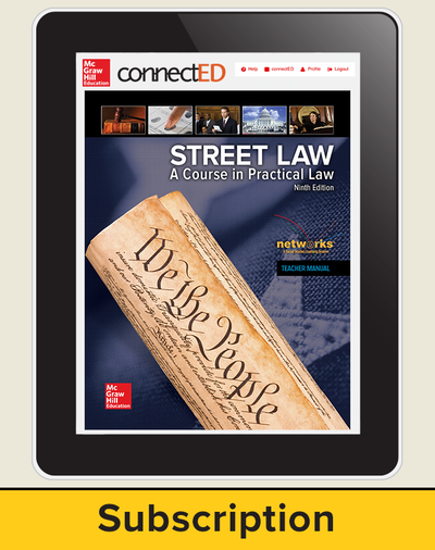 Street Law: A Course in Practical Law, Online Teacher Edition, 6-Year Subscription