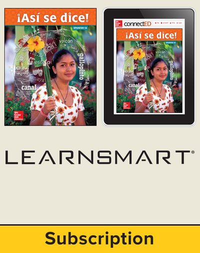Asi se dice Level 1A, Student Suite with SmartBook, 6-year subscription