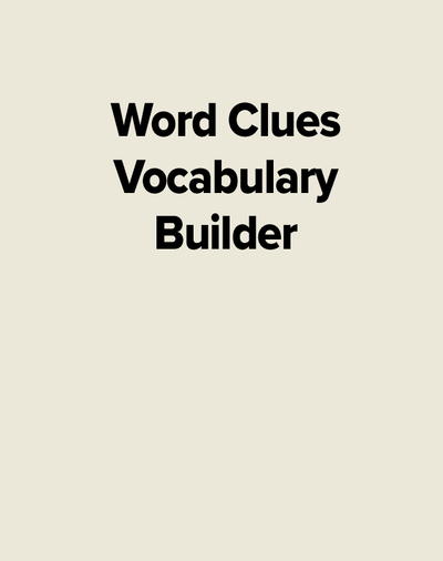 Word Clues Vocabulary Builder