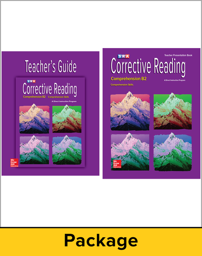 Corrective Reading Comprehension Level B2, Teacher Materials Package