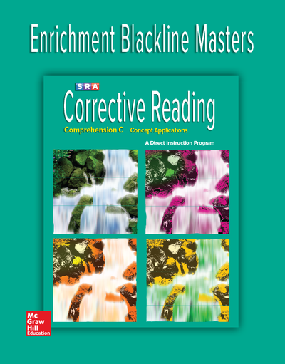 Corrective Reading Comprehension Level C, Enrichment Blackline Master