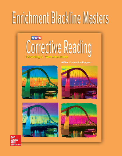 Corrective Reading Decoding Level A, Enrichment Blackline Master