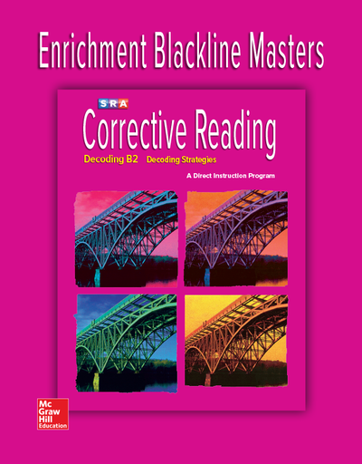 Corrective Reading Decoding Level B2, Enrichment Blackline Master