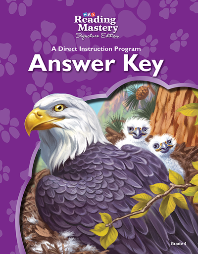 Reading Mastery Reading/Literature Strand Grade 4, Answer Key