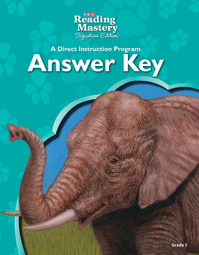 Reading Mastery Reading/Literature Strand Grade 5, Answer Key