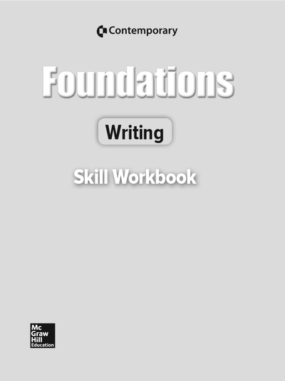 Foundations Writing Revised Ed, Skills Workbook