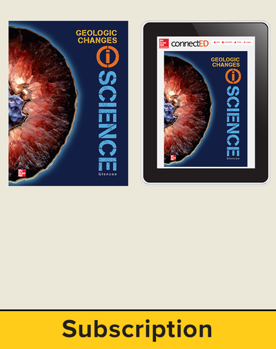 Glencoe Earth & Space iScience, Grade 6, Digital & Print Student Bundle, 1-year subscription