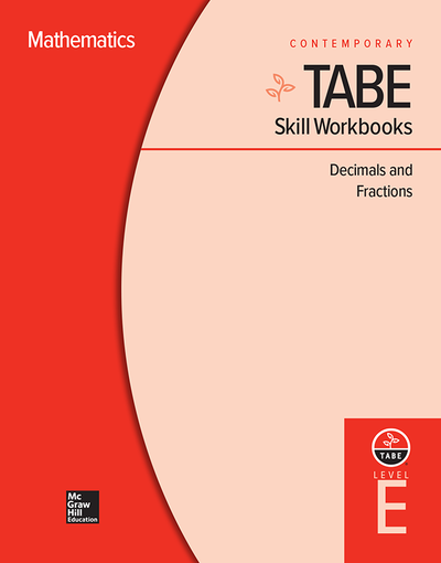 TABE Skill Workbooks Level E: Decimals (10 copies)