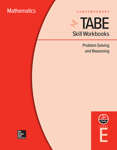 TABE Skill Workbooks Level E: Problem Solving and Reasoning (10 copies)