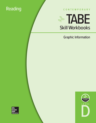TABE Skill Workbooks Level D: Graphic Information - 10 Pack