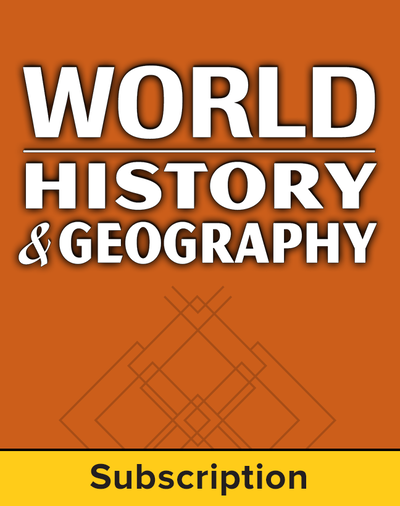 World History and Geography, Teacher Lesson Center, 6-Year Subscription