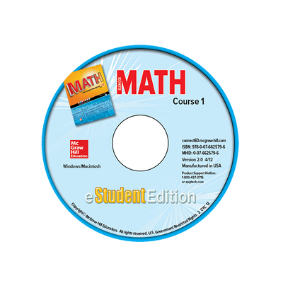 Glencoe Math, Course 1, eStudentEdition CD-ROM