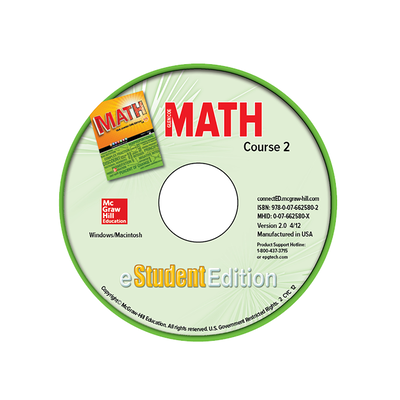 Glencoe Math, Course 2, eStudentEdition CD-ROM
