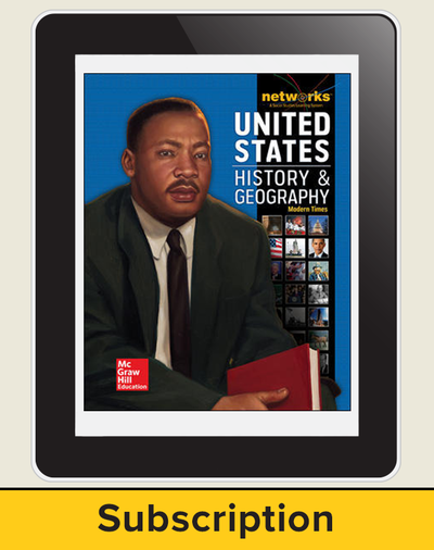 United States History and Geography: Modern Times, Student Learning Center, 1-Year Subscription