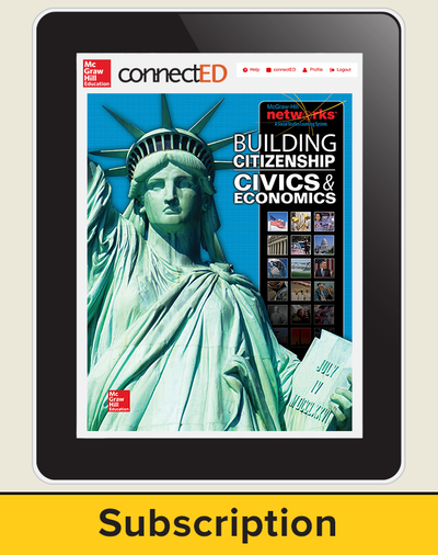 Building Citizenship: Civics and Economics, Student Learning Center, 6-Year Subscription