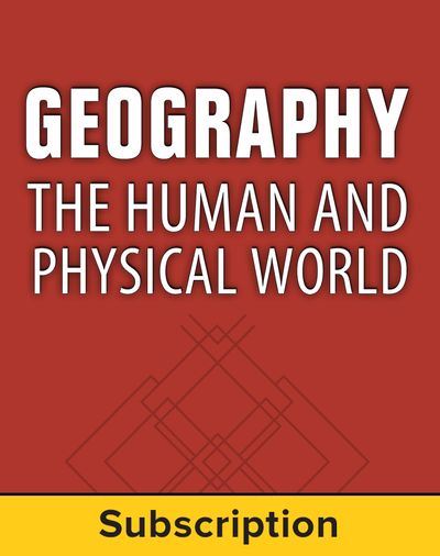 Geography: The Human and Physical World, Student Learning Center, 1-Year Subscription