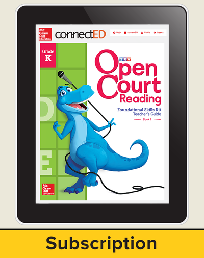 Open Court Reading Foundational Skills Kit Teacher License, 6-year subscription Grade K