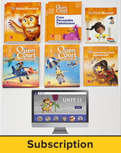 Open Court Reading Grade 1 Digital and Print Teacher Package, 6-year subscription