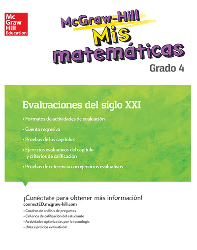 MH My Math 21st Century Assessment Grade 4 Spanish