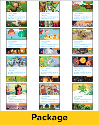 Inspire Science Grade 1, Spanish Paired Read Aloud Class Set, 1 Each of 12 Books (2 titles, 6 modules, 1 copy)