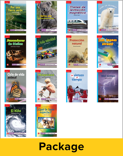 Inspire Science Grade 3, Spanish Leveled Reader Class Set, 1 Each of 14 Titles (On Level)