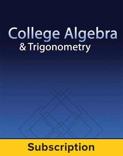 Miller, College Algebra and Trigonometry, 2017 1e, ConnectED eBook, 6-year subscription